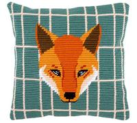 VERVACO Kit Gobelin Cuscino Set Ricamo Principianti GÜNTHER Punti Lunghi E Angolati Kit Hobby Creativi Adulti ca. 40 x 40 cm Ricamo Punto Croce Prestampato Cuscini Decorativi Divano