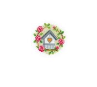 Vervaco Kit per Punto Croce numerato: schede: Nido d'Amore (Set da 3), Cotone, Multicolore, 10.5 x 2 x 15 cm