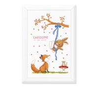 VERVACO Kit Punto Croce Contato AMICI DELLA FORESTA Annuncio Nascita Punto Croce ca. 24 x 36 cm Regalo Personalizzato Set Fai Da Te Attività Creative Adulti Benvenuto Bambino Cross Stitch