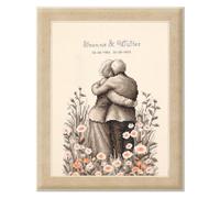 VERVACO Kit Punto Croce Contato AMORE ETERNO Decorativi Per Pareti ca. 20 x 30 cm Set Fai Da Te Creativo Adulti Ricamo Casa Decor Arte Da Parete Kit Per Hobby Cross Stitch