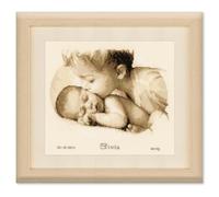 Vervaco Zählmusterpackung Bruderliebe Aida Kit per Ricamo a Croce, Bianco, 27 x 21 x 0,30 cm