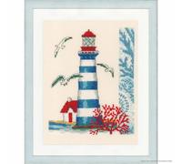 VERVACO Kit Punto Croce Contato FARO Decorativi Per Pareti ca. 18 x 21 cm Set Fai Da Te Creativo Adulti Casa Decor Arte Da Parete Kit Per Hobby Cross Stitch