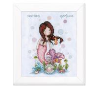 VERVACO Kit Punto Croce Contato GORJUSS È UN PIACERE VEDERTI Decorativi Per Pareti ca. 18 x 23 cm Set Fai Da Te Creativo Adulti Casa Decor Arte Da Parete Kit Per Hobby Cross Stitch