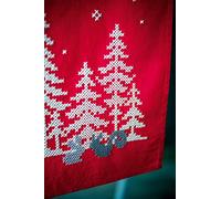 VERVACO Kit Punto Croce Prestampato Centrotavola NATALE E ANIMALI DELLA FORESTA Biancheria Da Tavola Set Fai Da Te Creativo 30 x 105 cm Kit Hobby Creativi Adulti Casa Decor Cross Stitch Runner