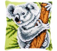 Vervaco kit punto croce stampato cuscino "Koala", 40x40cm, fai da te