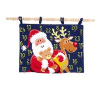 Vervaco, PN-0147684, Kit per Decorazione a Punto Croce da Appendere, Motivo Natalizio, Multicolore (Bunt), 53 x 40 cm