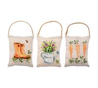 Vervaco Punto Croce Contato Kit Decorativo Completo Set Giardino Set 3 Ricamo Ricamo Creativo Casa Decorazione Regalo FAI DA TE ca. 11 x 13 cm Counted Cross Stitch Emboidery