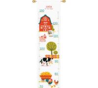 Vervaco Set punto croce "Il metro della fattoria", schema di conteggio, 18x70cm