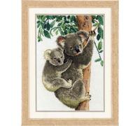 Vervaco Set punto croce "Koala con bambino", schema di conteggio, 27x38cm