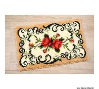 Vervaco Tappeto, Poliestere Tela Cotone, Rosa