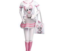 Vervaco Tiny Mouse Dress Your Doll Outfit Making Set, Multicolore