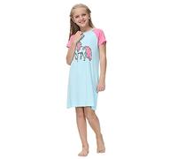 Verve Jelly Camicie da notte per bambine Camicie da notte per bambine con stampa di cartoni animati carino Camicie da notte da principessa a maniche corte