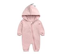 Verve Jelly Pagliaccetti per bambini Ragazzi Ragazze Tuta neonato Stampa dinosauro Tutina da notte con cerniera Abiti da cartone animato Dinosauro Rosa 12-18 mesi