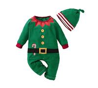 Verve Jelly Primo vestito di Natale Neonato Ragazzo Ragazza Natale Pagliaccetto Manica lunga Body Abiti natalizi One Piece
