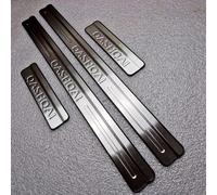 VERVELINK 4 Pezzi Acciaio Inox Battitacco per Nissan Qashqai J10 J11 2016-2025 Protezione Battitacco Soglia Auto Protezione Ingresso Porta Copertura Piastra Facile Installazione