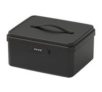 Vervevum Lockable Box, Lockable Storage Box, Storage With Lock - Lockbox With Handle, 4-digit Combination Lock For Valuables, Documents & Medications