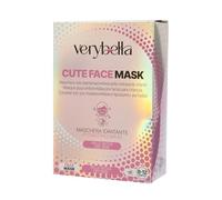 Very Bella Cute Face Mask - Maschera delicata per la cura della pelle per bambini dai 6 anni in su - Trattamento di bellezza divertente e lenitivo con design adorabile - Ideale per sessioni di coccole