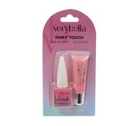 Very Bella Fairy Touch - Set trucco per bambini con lucidalabbra e smalto per unghie, magico kit di bellezza a tema fata per ragazze dai 6 anni in su - perfetto per vestire, giochi creativi e piccoli