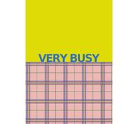 Very Busy: A5 Dot Grid Notebook in Yellow Plaid, 5 mm, 110 Undated Pages, 5.83 x 8.27, Dotted Journal
