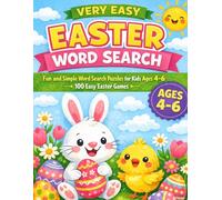 VERY EASY EASTER WORD SEARCH: Fun and Simple Word Search Puzzles for Kids Ages 4-6 | 100 Easy Easter Games