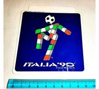 VERY RARE STICKER OFFICIAL WORLD CUP ITALIA 90 ORIGINAL ADESIVO 80'S NO PANINI