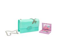 VeryBella - Borsa con tracolla color Tiffany, Include palette ombretto di 6 colori, Set trucco moda bambina ragazza, Borsa e accessori moda per tutte le occasioni