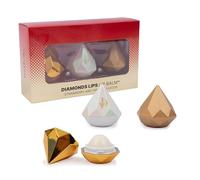verybella - Lip Balm Set 3 Pezzi - Burrocacao A Forma Di Diamante - 2 Fragranze Fragola E Vaniglia - Balsami Labbra Nutrono E Proteggono - Idea Regalo