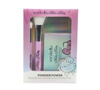 verybella - Set Trucco Hello Kitty Composto Da Palette Con Blush E Illuminante E 2 Pennelli Trucco Viso Per Un Make Up Impeccabile