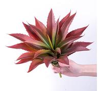 Veryhome Piante grasse artificiali, pianta grassa artificiale, 31 cm, grandi piante grasse finte senza vaso, artigianato di alta qualità, decorazione per interni ed esterni (rosso)