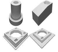 VESA 100 TV Monitor Wall Mount Flush Bracket with Drywall Installation Kit