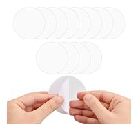 Vesaneae 12 Pezzi Toppe Riparazione Trasparente, TPU Impermeabile Patch di Riparazione, Toppe di Riparazione Autoadesivo, per Piscina Tenda da Campeggio Anelli da Nuoto Gommone Kit Gonfiabile (Girare)