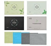 Vesaneae 400pcs Carta Assorbente per Oli, Fogli Carta Assorbente per Il Viso, Fogli Assorbenti per Olio Naturale, Portatile Oil Blotting Paper Viso, Salviette Assorbi Sebo per Cura Della Pelle Grassa