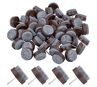 Vesaneae 50 Pezzi Feltrini Per Sedie 24mm, Piedini Antiscivolo, Cuscinetti in Feltro Per Mobili, Rotondi, Per Protezione Pavimenti