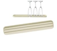 Veschio di sapone da cucina - portapacchi per lavello da 45x8x1,7 cm, tappetino in silicone di asciugatura rapida non slitta
