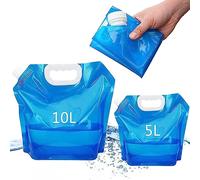 Vescica di stoccaggio dell'acqua 5/10 Pezzi 5/10L Borsa contenitore pieghevole per brocca d'acqua di emergenza Borsa per acqua potabile Borsa per acqua pieghevole all'aperto per sport Campeggio Equita