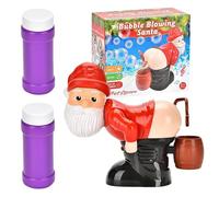 Vescica vescicata Babbo - Funny Automatic Bladder Blowder Machine in Christmas Design, Creative Babbo Bladder Player for Children | Divertenti bolle di sapone per p