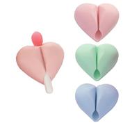 Veseek LANEIGE - Porta pennelli per labbra, organizer per pennelli per labbra, compatibile con maschera da notte per labbra, custodia protettiva in silicone per pennelli per labbra (rosa, blu e verde)