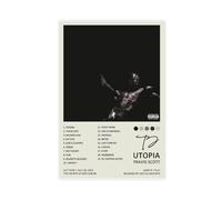 VesFy Poster di Travis con copertina di album di Scott Utopia, 2 poster su tela, decorazione per camera da letto, sport, ufficio, stanza, regalo, senza cornice, 30 x 45 cm