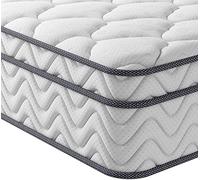 Vesgantti Materasso 90x200, Singolo a Molle Indipendenti Insacchettate & Memory Foam, Design Ergonomico 9 Zone, Rigidità 3 su 5, Altezza 26 cm, Box-Top Serie