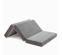 Vesgantti Materasso Pieghevole, 3 Pezzi in Schiuma di Gel per Ospiti, Viaggi, Campeggio, Pavimentazione, Coprimaterasso Lavabile, Materasso Pieghevole Certificato Oeko-Tex (15cm, 60x190x15cm)