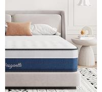 Vesgantti Materasso una Piazza e Mezza, 120x200 Alto 22 cm, Materasso a molle ibride con memory foam traspirante e molleggio rigido avvolto singolarmente