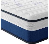 Vesgantti Materasso una Piazza e Mezza, 120x200 Alto 22 cm, Materasso a molle ibride con memory foam traspirante e molleggio rigido avvolto singolarmente