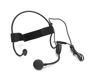 VESHENVEN Mini microfono cablato ad archetto, microfono a condensatore con spina da 3,5 mm, microfono omnidirezionale con gancio per l'orecchio per insegnamento di performance, canto sul