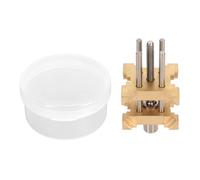 VESHENVEN Supporto per Movimento Orologio in Ottone, Strumento Regolabile per Riparazione Orologi, Base Multifunzionale con Design Anti - Graffio per Fai Da Te, Include Scatola di Plastica