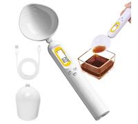 Vesidoloy Bilancia a Cucchiaino | Display LCD Ricaricabile,01-500g Da Cucina,Bilancia a Cucchiaio per Alimenti in Cucina - per Dolci Preparazioni Spezie Escursionismo Ristorante
