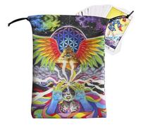 Vesidoloy Borse e sacchetti per tarocchi, borsa per gioielli in cristallo con dadi di runa | Dadi gioielli in cristallo per casa, mazzo della fortuna, Halloween, principianti Oracle Kids