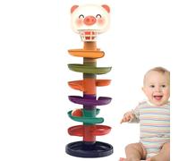 Vesidoloy Giocattolo con pista per palline per bambini, Giocattolo con scivolo per palline per bambini, con pista da lancio per la prima educazione - Pista per l'educazione precoce Torre con
