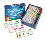 Vesidoloy Libri delle Famiglie di Parole - 30 Carte Flash Educative per Apprendimento - Leggi e Rima con le Parole Visive Flash Cards - per Insegnare la Lettura l'Educazione i Bambini le Ragazze a