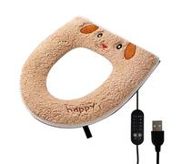 Vesidoloy Sedile WC Riscaldato,Timer Regolabile A USB Morbido | Copriwater Elettrico Lavabile | per Bagno Casa Hotel Appartamento Dormitorio Fattoria Ristorante Inverno
