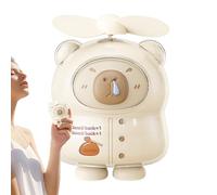Vesidoloy Ventaglio personale - Capybara personale che soffia accessorio | Ventilatore portatile ricaricabile USB per studenti per tenda campeggio all'aperto spiaggia scrivania giardino scuola